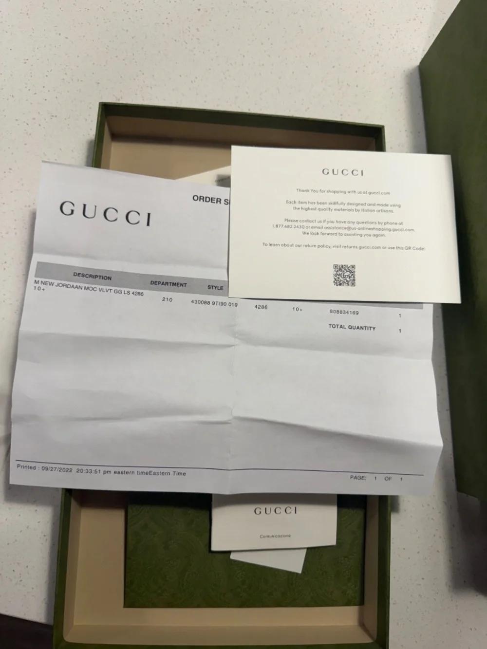 Men’s AUTHENTIC Gucci Jordaan Loafers